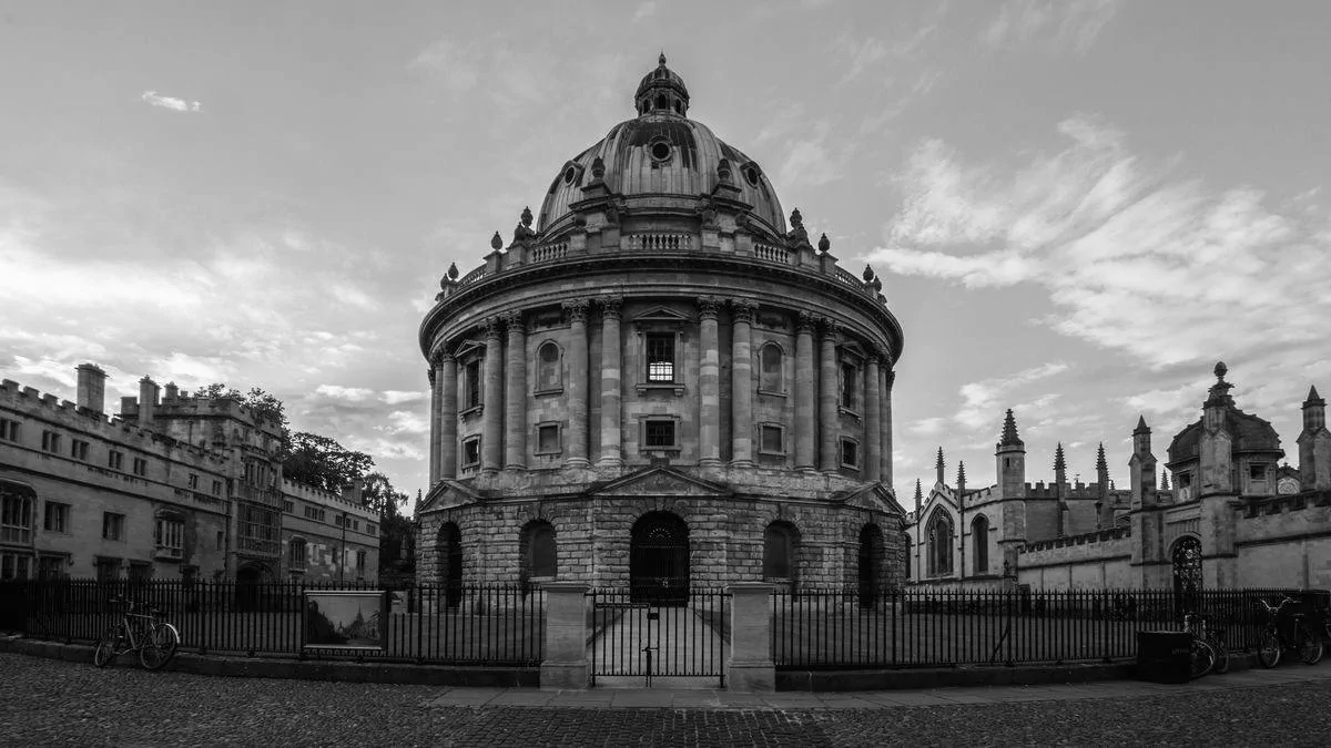 A round historic building at the University of Oxford